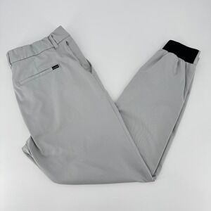 Good Good Golf Mens Grey Performance Jogger Pants Size 34 Waist Athletic Casual